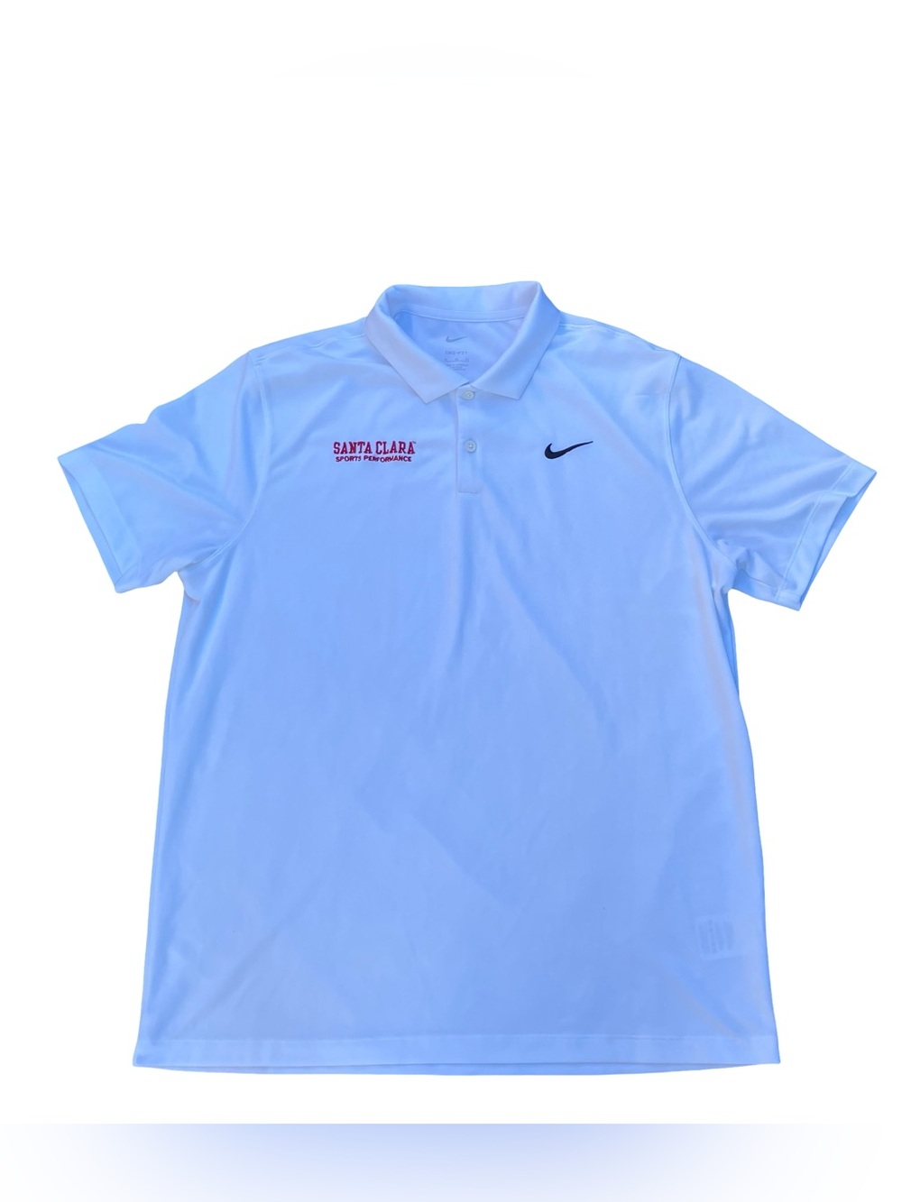 Nike Dri Fit Polo Shirt XL Santa Clara University SCU Sports Performance Broncos